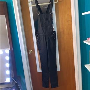 Black Leather Overall